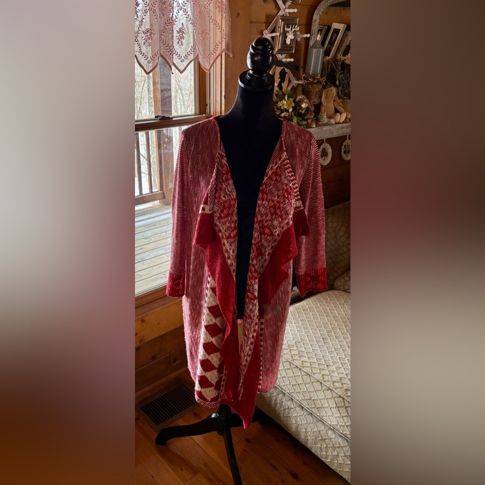 ⭐️Great Northwest Indigo Long Knit Sweater Open Front Duster⭐️